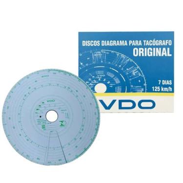 Imagem de Disco tacografo semanal analógico 7d vdo 125km