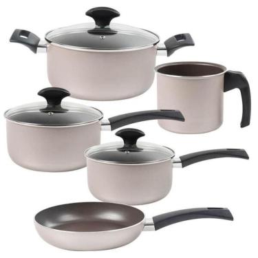 Imagem de Conjunto de Panelas 5 Peças C L Essence Champanhe - Brinox