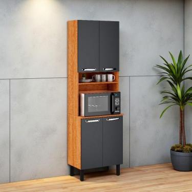 Imagem de Paneleiro 4 Portas 64cm Espaço para Forno e Nicho Vegas Itatiaia