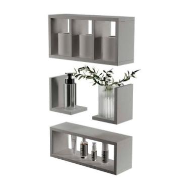 Imagem de Kit Nichos Prateleiras Versalhes Para Banheiro Decorativo Branco - Mer