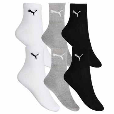 Imagem de Kit 6 Pares de Meia Puma Esportiva Cano Médio Masculino - Mescla