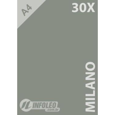 Imagem de 30 Folhas Papel Color Plus A4 180g Milano (cinza)