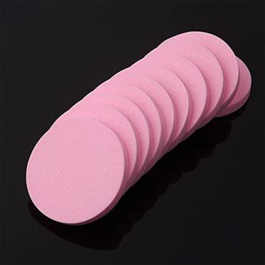 Imagem de Esponjas quadradas redondas para cosméticos puff base macia corretivo contorno facial esponja pó puff ferramentas de beleza, rosa redondo 1