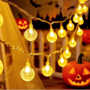 Imagem de Cordão de globo de 80 luzes decorativo para interior para festas de festivais e uso doméstico (quente)