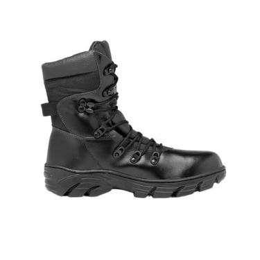 Imagem de Bota Coturno Masculino Couro Legitimo Militar Tático Bope Confortável 