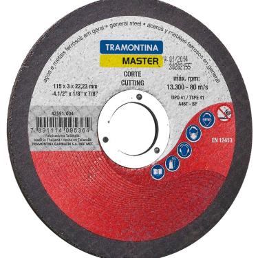 Imagem de Disco de corte 4.1/2" Tramontina para Aços e Metais