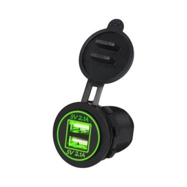 Imagem de Carregador De Carro Dual USB 1224V 5V 42A Adaptador À Prova d'Água Par