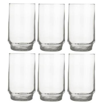 Imagem de Copo Long Drink 300ml Lights Chop Vidro Suco Agua Nadir 6Un - NADIR FI