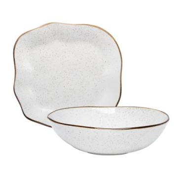 Imagem de Conjunto Travessa E Saladeira Ryo Maresia Porcelana Oxford Baixelas 2 