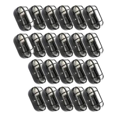 Imagem de KIT 30 ARANDELA TARTARUGA C/GRADE, P/ 1 LÂMP. E27 (PRETO)