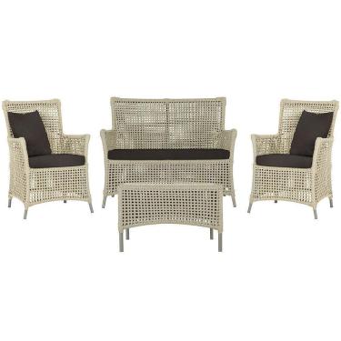 Imagem de Jogo Sofá E 2 Poltronas E Mesa Igapó Fendi E9 Trama Original Rami