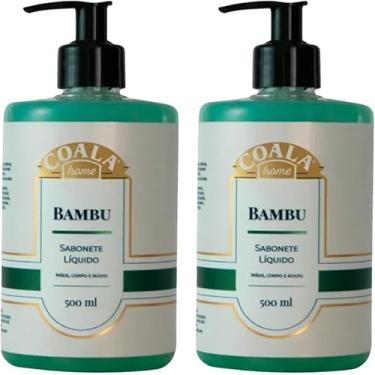Imagem de Kit com 2 Sabonetes Líquidos para Mãos, Corpo e Rosto 500ml (Bambu)