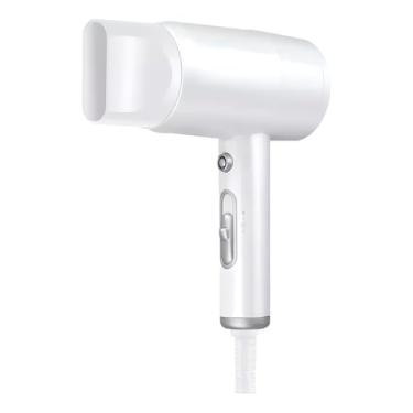 Imagem de Secador de Cabelo, 1500W, Branco, 26x14cm, Motor de Alta Performance, 127V, Controle de Temperatura, Para Salão e Uso Doméstico