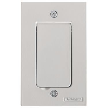 Imagem de Tampa Passa Fio 4x2 Para Piso Tramontina Cinza