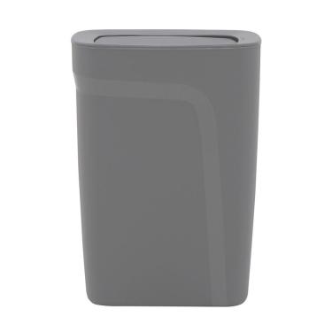 Imagem de Lixeira Tramontina Compact Em Polipropileno Cinza Com Tampa Basculante 10,5 L