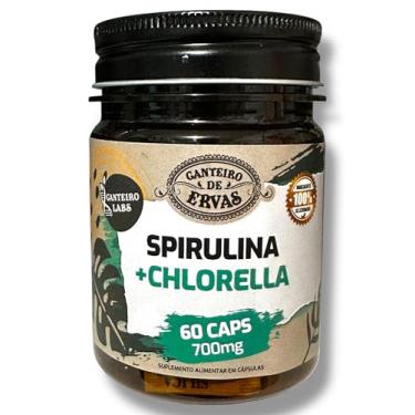 Imagem de Spirullina + Chlorella 700mg 60 cápsulas