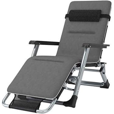 Imagem de Espreguiçadeira cadeiras reclináveis de pátio cadeira dobrável ajustável assento de gravidade zero para varanda jardim terraço gramado portátil suporte cadeira de acampamento 200 kg cadeira