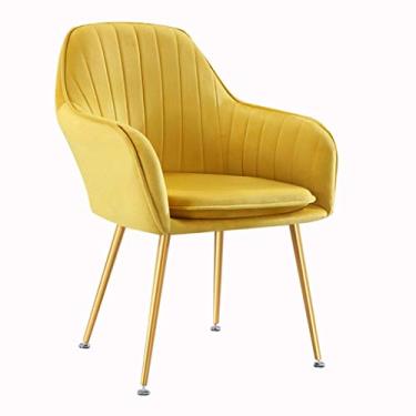 Imagem de Cadeiras modernas para sala de jantar de cozinha cadeiras de jantar de veludo cadeira de cozinha poltrona de sala de estar rotação ajustável pé antiderrapante aço inoxidável para cadeira de maquiagem