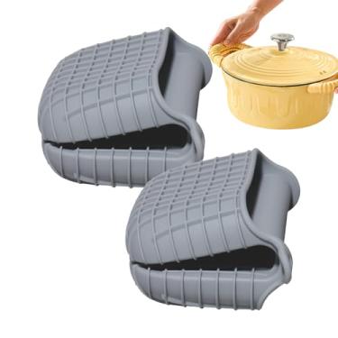 Imagem de de silicone – Conjunto de suportes de panela quentes para cozinhas, antiderrapantes para cozinhar, girar, ajustar moldes de cozimento, churrasqueira