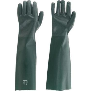 Imagem de Luva Pvc Palma Áspera Com Forro 65Cm Pav0065 Com 05 Pares - - Vonder