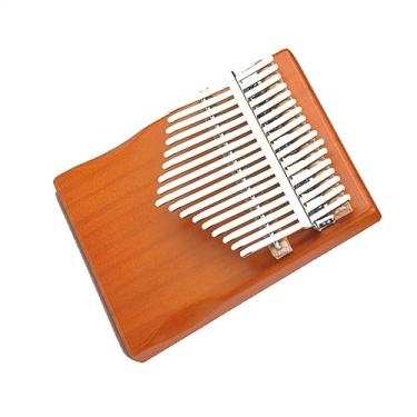 Imagem de Piano portátil de 17 teclas kalimba polegar madeira maciça piano de dedo para iniciantes adultos (cor: 02)