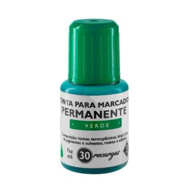 Imagem de Tinta Refil Marcador Permanente 20Ml TR7004 Verde BRW, VERDE - TR7004