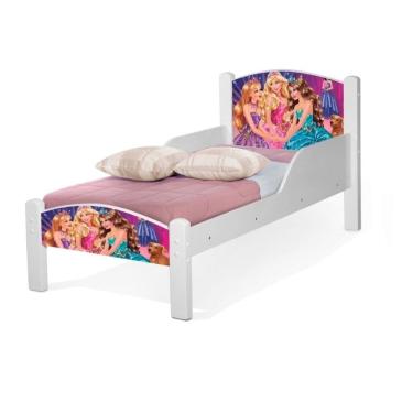 Imagem de Mini Cama Infantil Adesivada Das Princesas Com Colchão