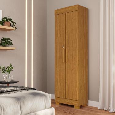 Imagem de Armário Multiuso Marrocos 2 Portas 4 Prateleiras Com Chave - Linha Mobília - Cinamomo