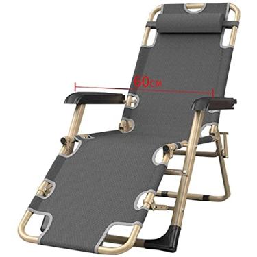 Imagem de Cadeira relaxante de escritório para varanda de móveis, cadeira reclinável com gravidade zero, assento ajustável com almofada de apoio lombar