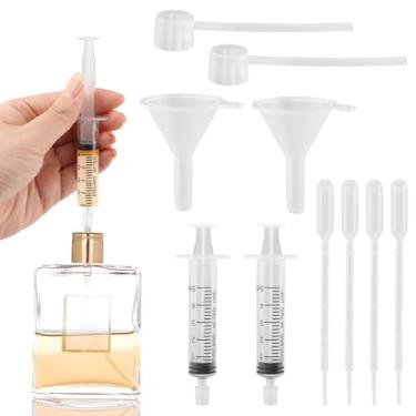 Imagem de Kit de ferramentas de refil de perfume, 10 peças de plástico dispensador de perfume, conjunto de bomba de transferência, dispensador de cosméticos, ferramenta extratora de seringas para viagem