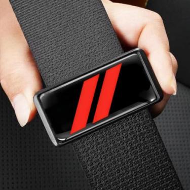 Imagem de QZXIAOGU 2 peças ajustador de cinto de segurança de carro para carro capa universal de almofadas de cinto de segurança de carro para uma condução mais confortável, alça de ombro para cinto de