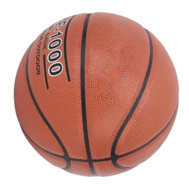 Imagem de aqxreight Bolas de Basquete Ao Ar Livre Internas PU Tamanho de Basquete 7 à Prova de Explosão Aderência Confortável Treinamento de Competição para Adultos Marrom Ao Ar Livre Adequado Interno Com Aro