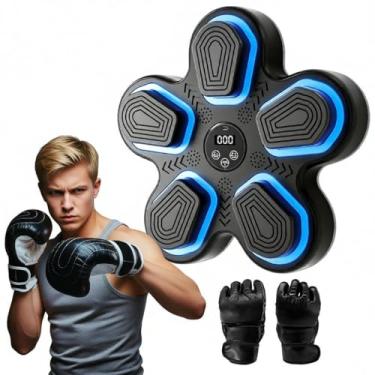 Imagem de LMNIOYI Máquina de boxe musical para atualização de máquina de boxe montada na parede para adultos e crianças, equipamentos para exercícios internos e academia em casa