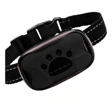 Imagem de Coleira Cães Recarregável Adestramento Anti Latido Sem Choque Exquisitamente Trabalhado e Esteticamente Agradável Leve(Preto A181)