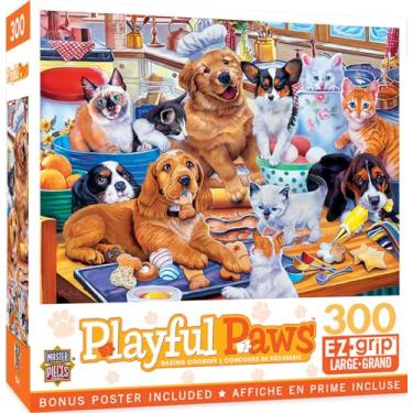 Imagem de Baby Fanatics 32226: Playful Paws - Baking Cookoff 300 peças Quebra-cabeça Ezgrip