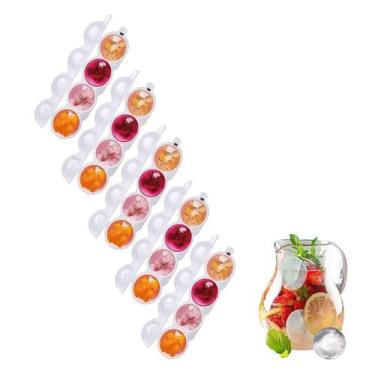 Imagem de Kit 5 Formas Gelo 4 Esferas Bola Whisky Gin Drinks Bartender - ATMX