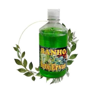 Imagem de Banho Líquido 7 Ervas 500 ml  Limpeza Energética  Proteção  Renovação 