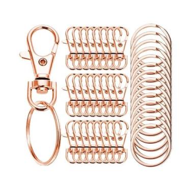 Imagem de Ganchos Para Chaveiro Com Argola Para Fazer Joias E Artesanato DIY 20/