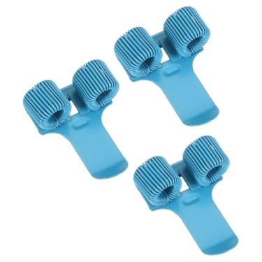 Imagem de PATIKIL 3 peças de clipe de caneta, 2 furos, clipe de metal, portátil, organizador universal para caderno, diário, escritório, escritório, escritório, prancheta, quadro branco, azul