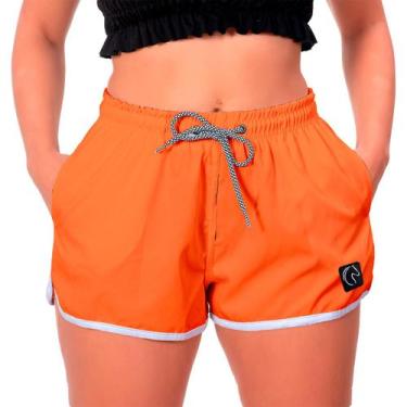Imagem de Shorts Feminino Básico Moda Praia Casual Treino Academia Soltinho Seca
