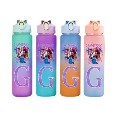 Imagem de Copo De Água K-pop Demon Hunters De 750ml Com Cores Em Gradiente, Letr