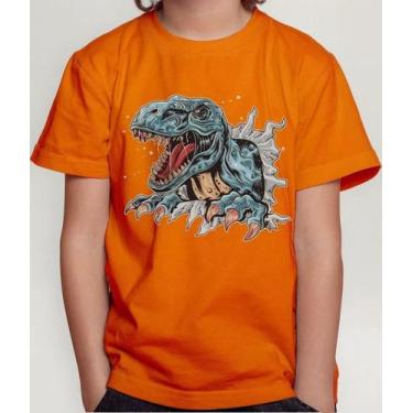 Imagem de Camiseta Camisa Juvenil Infantil Menina Menino Desenho Dinossauro Md1 