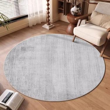 Imagem de Tapete redondo de veludo cristalino para sala de estar, decoração luxuosa, sala de estar, sofá, tapete grande, dobrável para quarto (3,2 pés (100x100 cm)/sem fiapos 10)