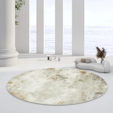 Imagem de Tapetes redondos de pelúcia estilo para decoração de quarto, tapetes para sala de estar, tapete macio para casa, carpete grosso e fofo (tamanho personalizável/11)