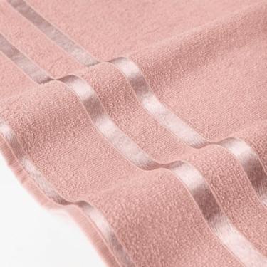 Imagem de Kit 3 ou 6 Toalhas de Rosto 100% Algodão Absorventes Macias para Banheiro e Rotina Diária (Rosa lyra,6 Toalhas)