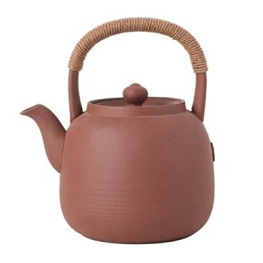 Imagem de Chaleira para fogão, bules, chaleira fria doméstica, bule de chá Tiliang, pote de argila de grande capacidade para ferver água fervente ao ar livre acampamento chaleira de chá utensílios de cozinha