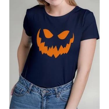 Imagem de Camiseta Camisa Algodão Feminina Masculina Adulto Dia das Bruxas Hallo