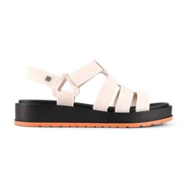 Imagem de Sandalia Feminino Conectada Zaxy 18421 Off White/Preto 36-Feminino