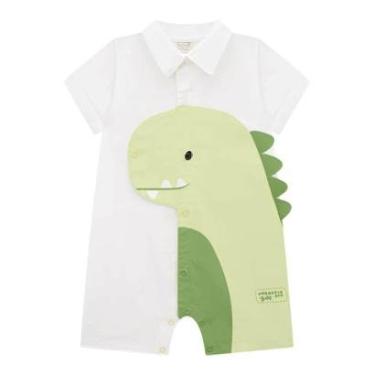 Imagem de Macacão Bebê em Sarja Daryl com Elastano Dinossauro Luc.Boo-Masculino