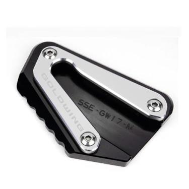 Imagem de Anti-derrapante Para goldwing 1800 2018-2023 gold wing gl1800 2002-2017 cnc suporte de pé placa extensão lateral ampliar(Silver A)